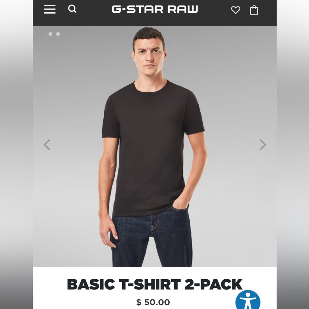 NWT 2 Pack G-Star Raw Tees